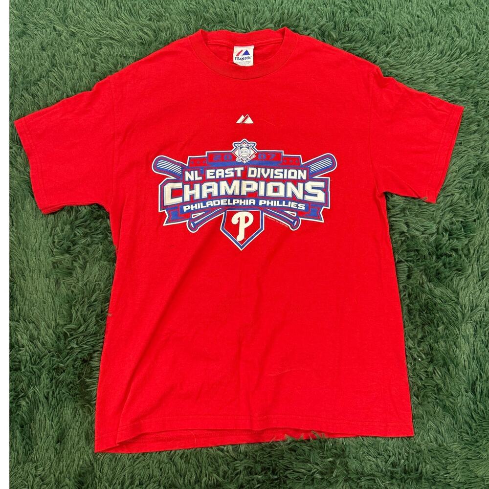 2007 Philadelphia Phillies Red Medium World Series Champions T-Shirt